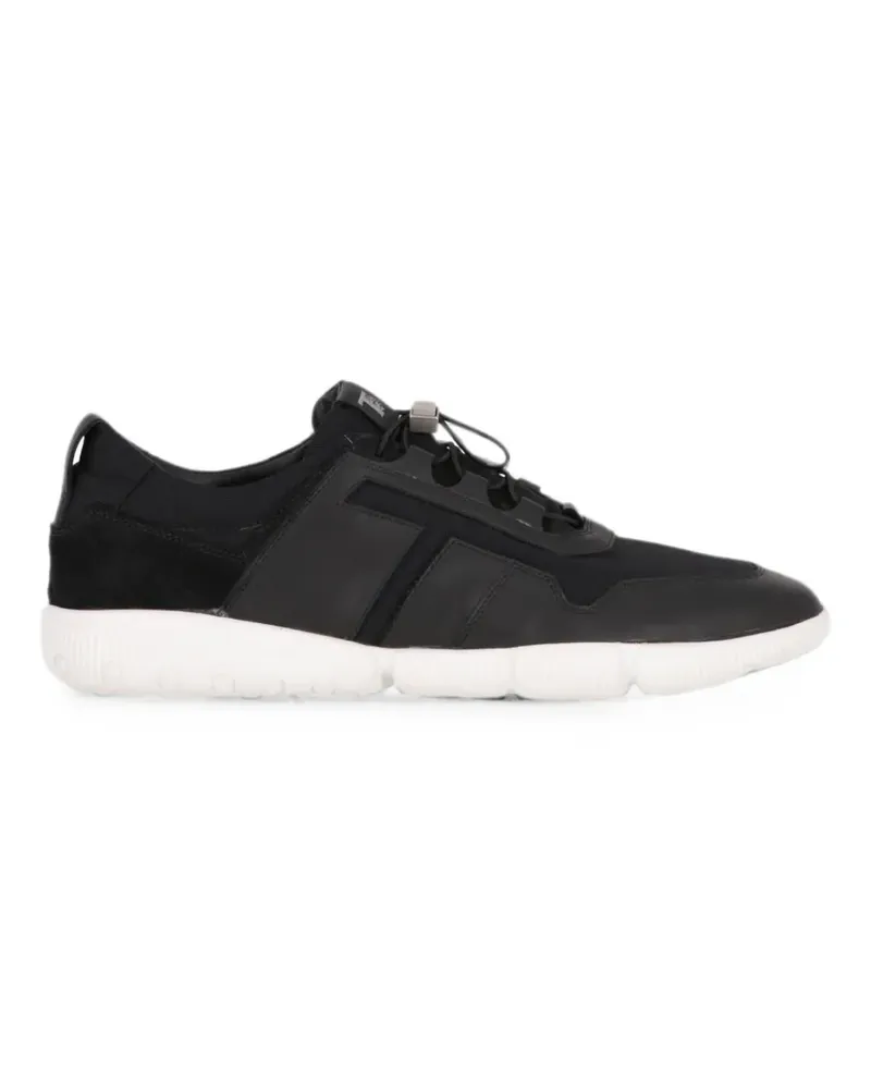 TOD'S Sneakers mit Kontrasteinsätzen - Schwarz Schwarz