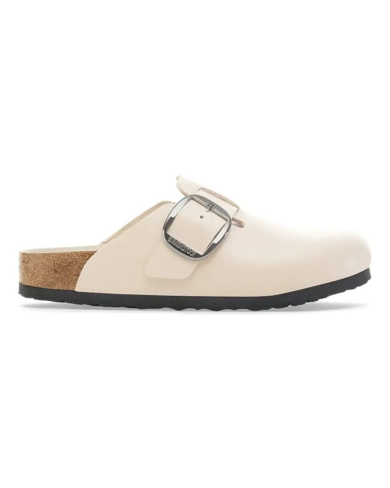 Birkenstock Boston buckle-fastening flat mules - Weiß Weiß