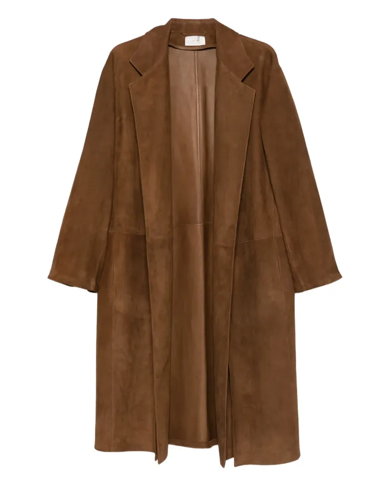 The Row Serenis panelled-split coat - Braun Braun