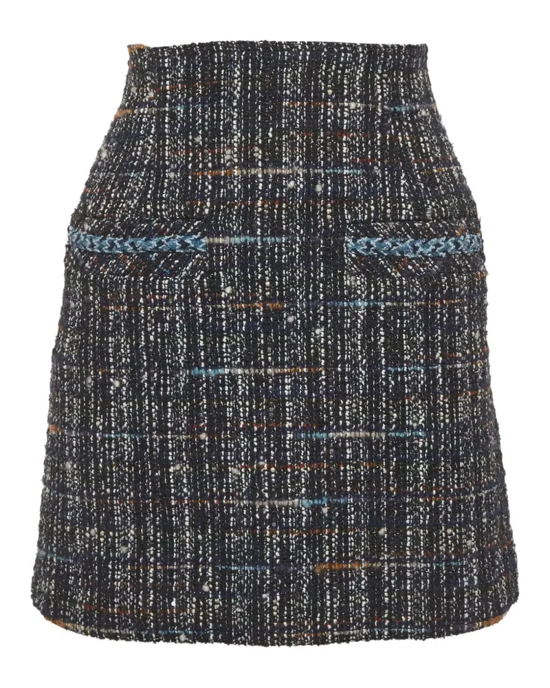 Sandro tweed mini skirt - Blau Blau