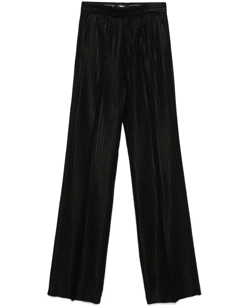 Amiri Gestreifte Hose - Schwarz Schwarz