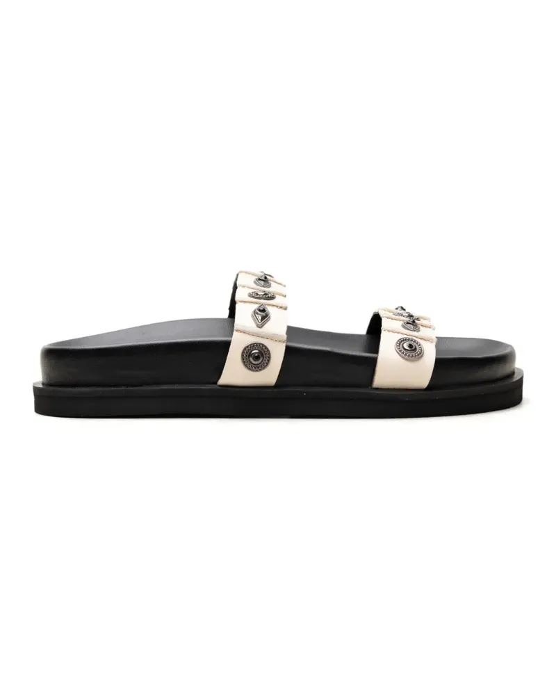 Free People Findings stud-embellished leather sandals - Nude Nude
