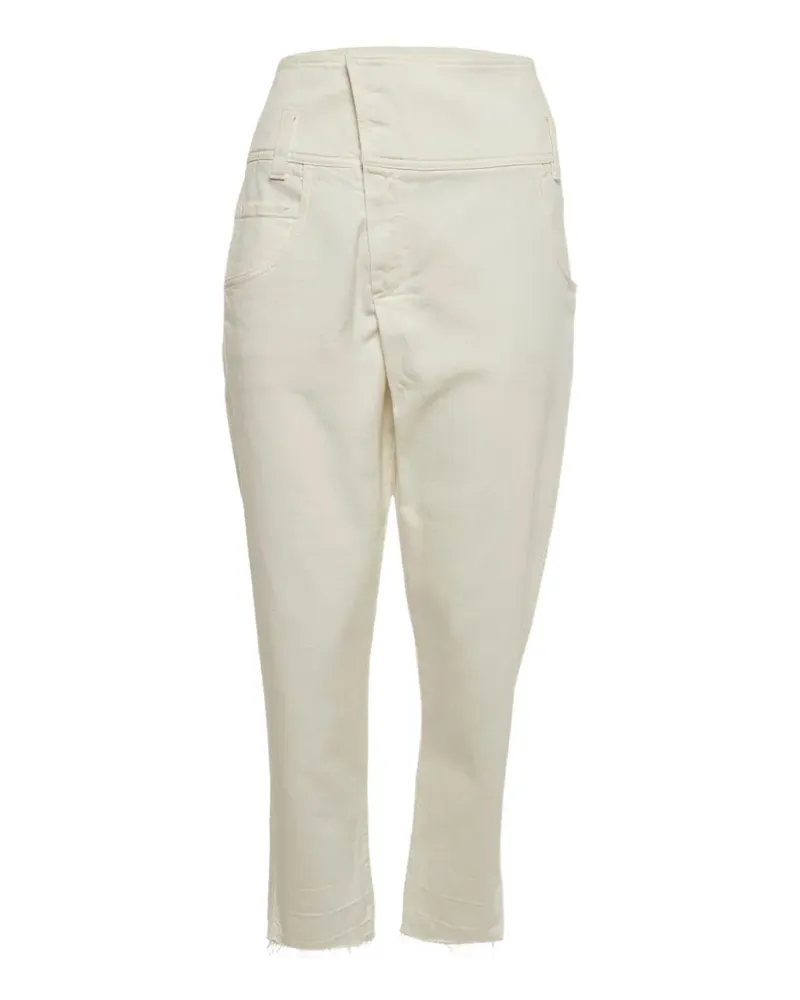 Brunello Cucinelli straight-leg raw-hem jeans - Nude Nude