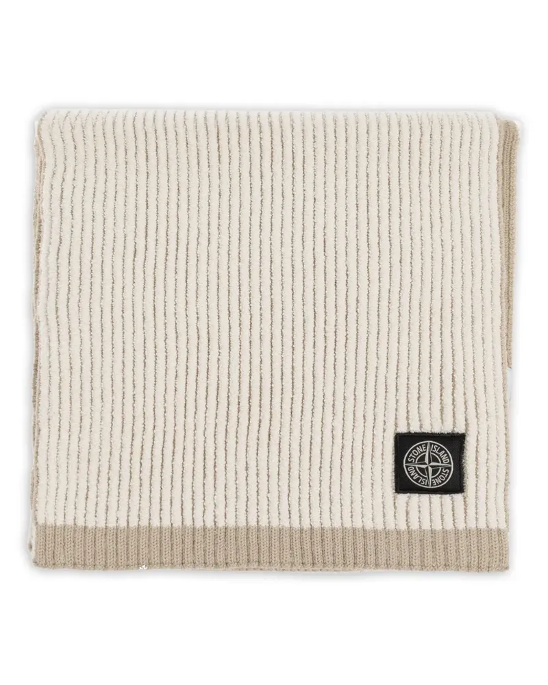 Stone Island Schal mit Logo-Patch - Nude Nude