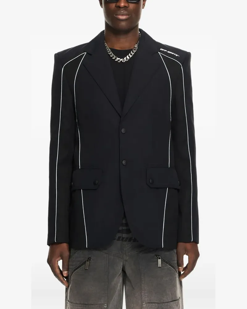 OFF-WHITE Owr Sporty Sakko mit Logo - Schwarz Schwarz