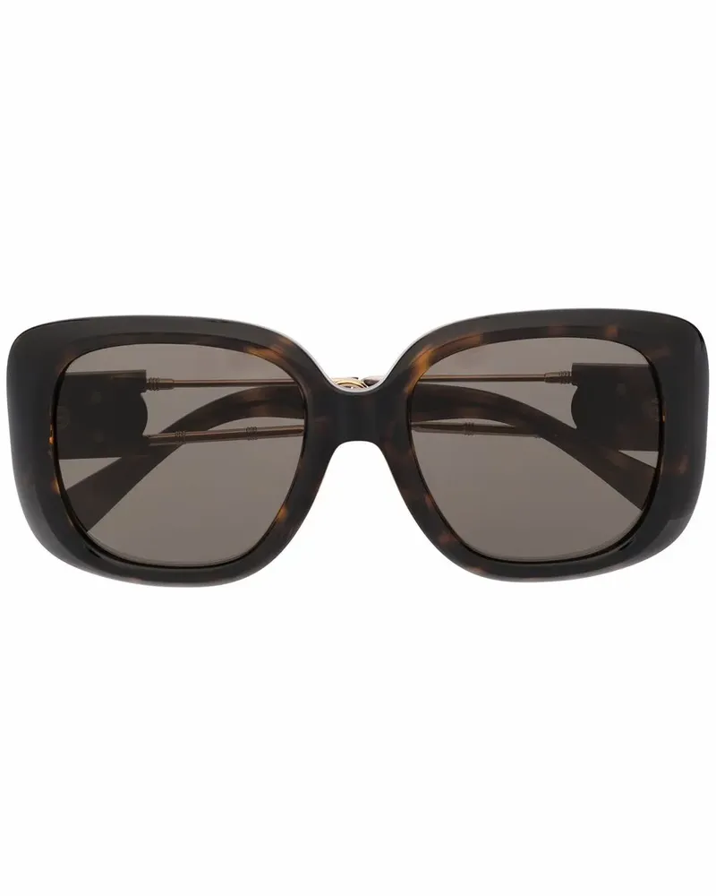 Versace Sonnenbrille mit Oversized-Gestell - Braun Braun