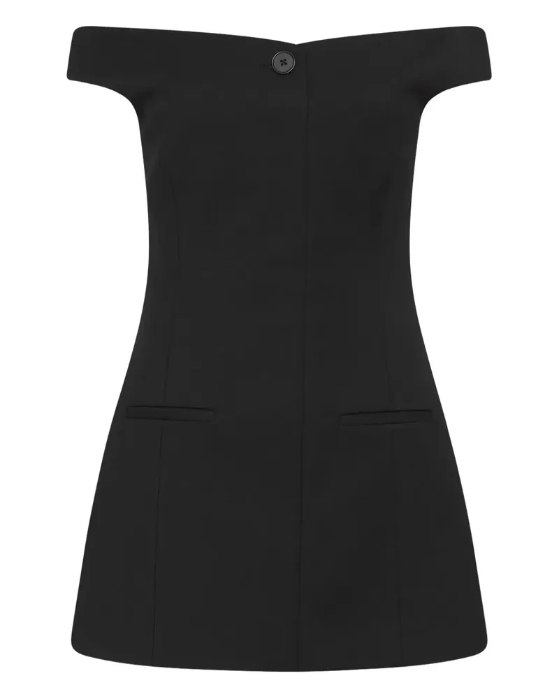 SIR Schulterfreies Minikleid - Schwarz Schwarz
