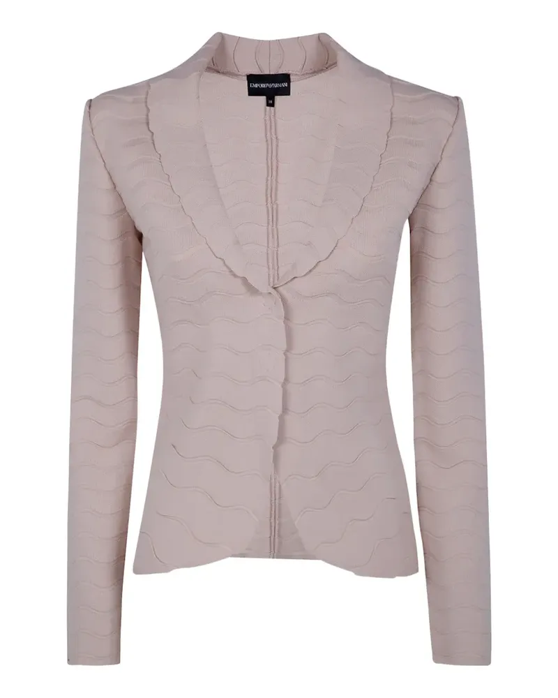 Emporio Armani dawn wave pattern jacket - Nude Nude