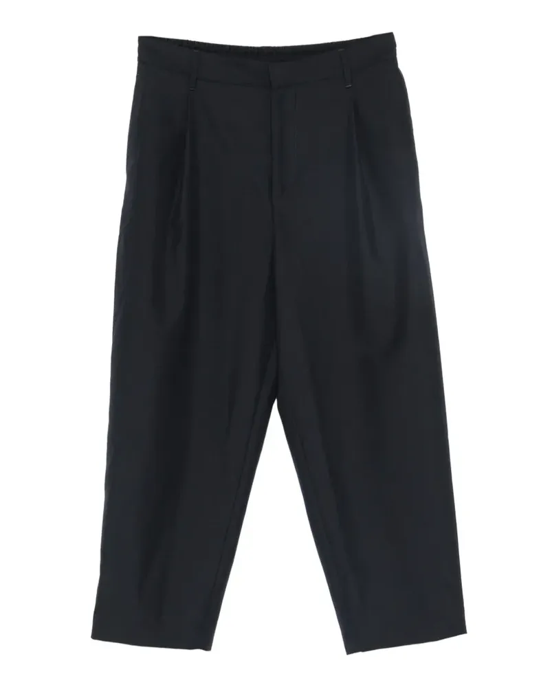 Kitsuné pleated elasticated-waist trousers - Blau Blau