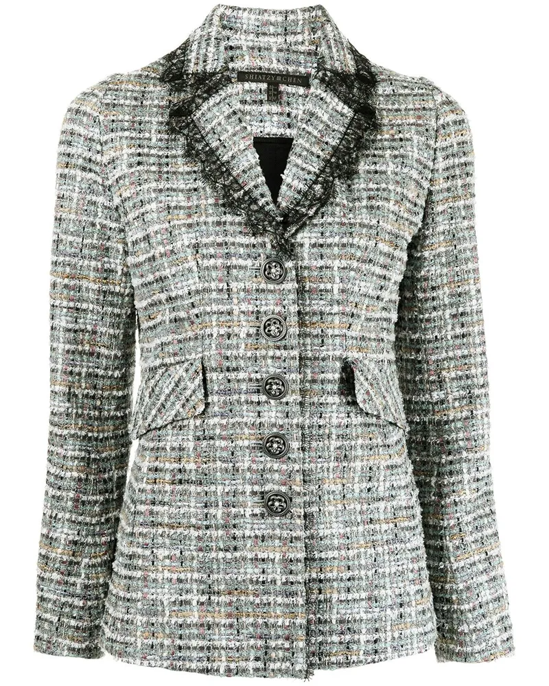 SHIATZY CHEN Klassischer Tweed-Blazer Mehrfarbig