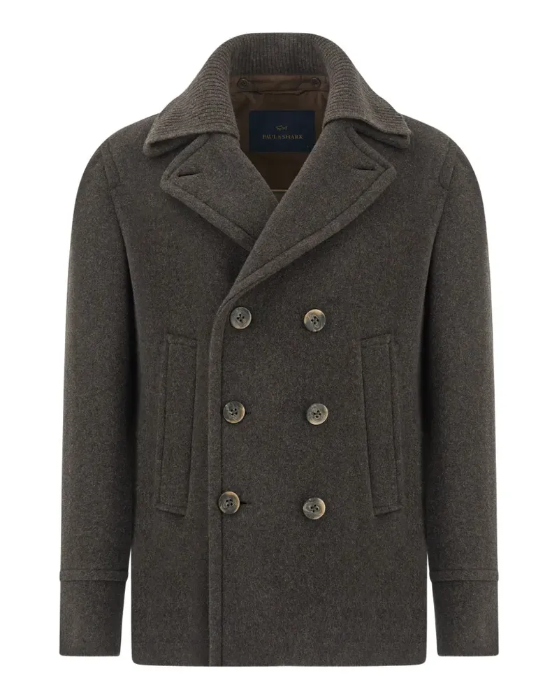 Paul & Shark Cabanjacke mit geripptem Kragen - Braun Braun