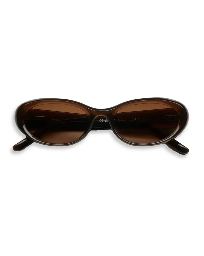 CHIMI 09 Sonnenbrille mit ovalem Gestell - Braun Braun