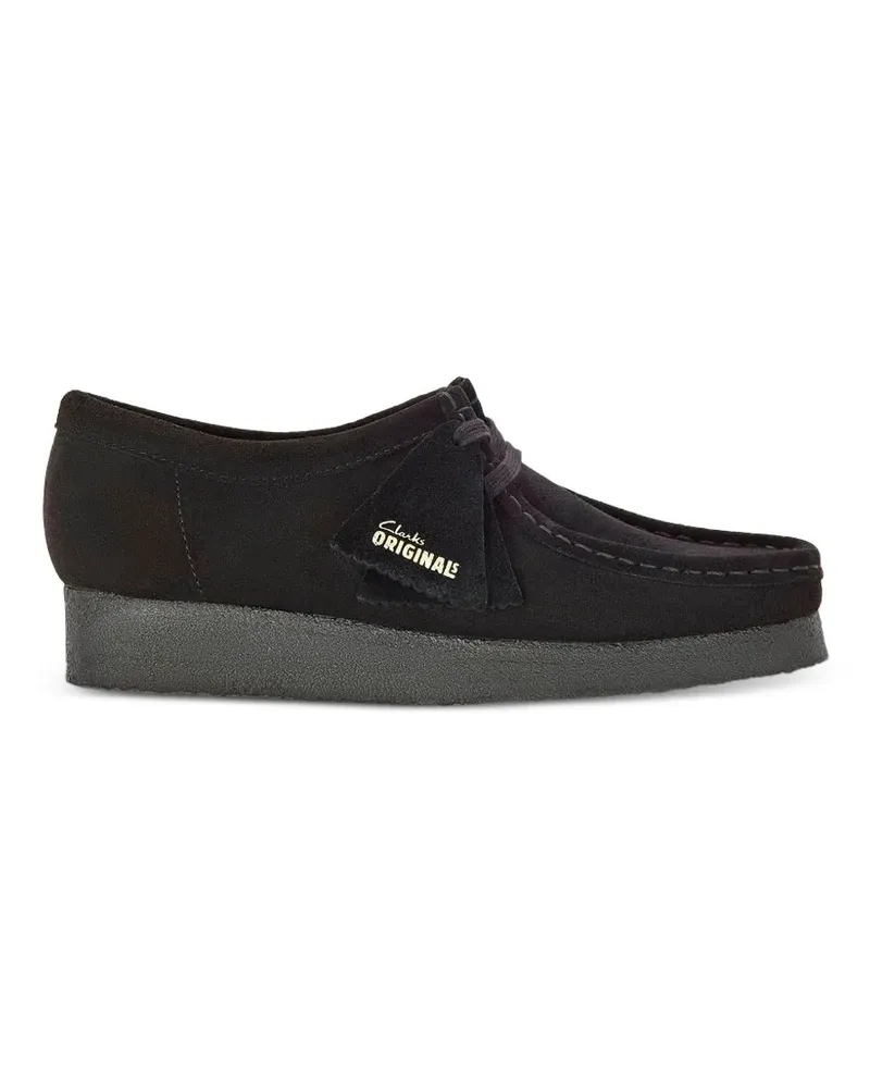 Clarks Wallabee Segelschuhe aus Wildleder - Schwarz Schwarz