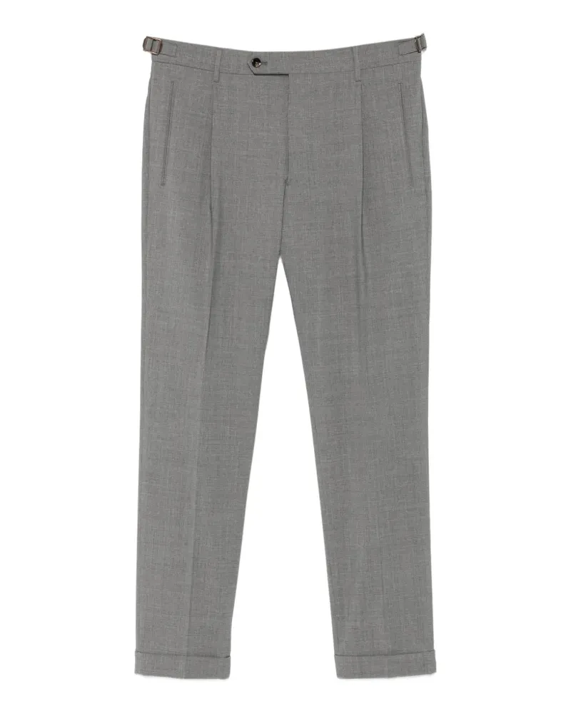 Berwich pleated side-adjuster trousers - Grau Grau