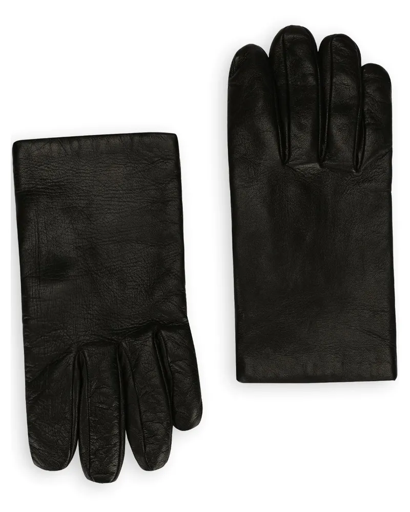 Dolce & Gabbana Handschuhe aus Leder - Schwarz Schwarz