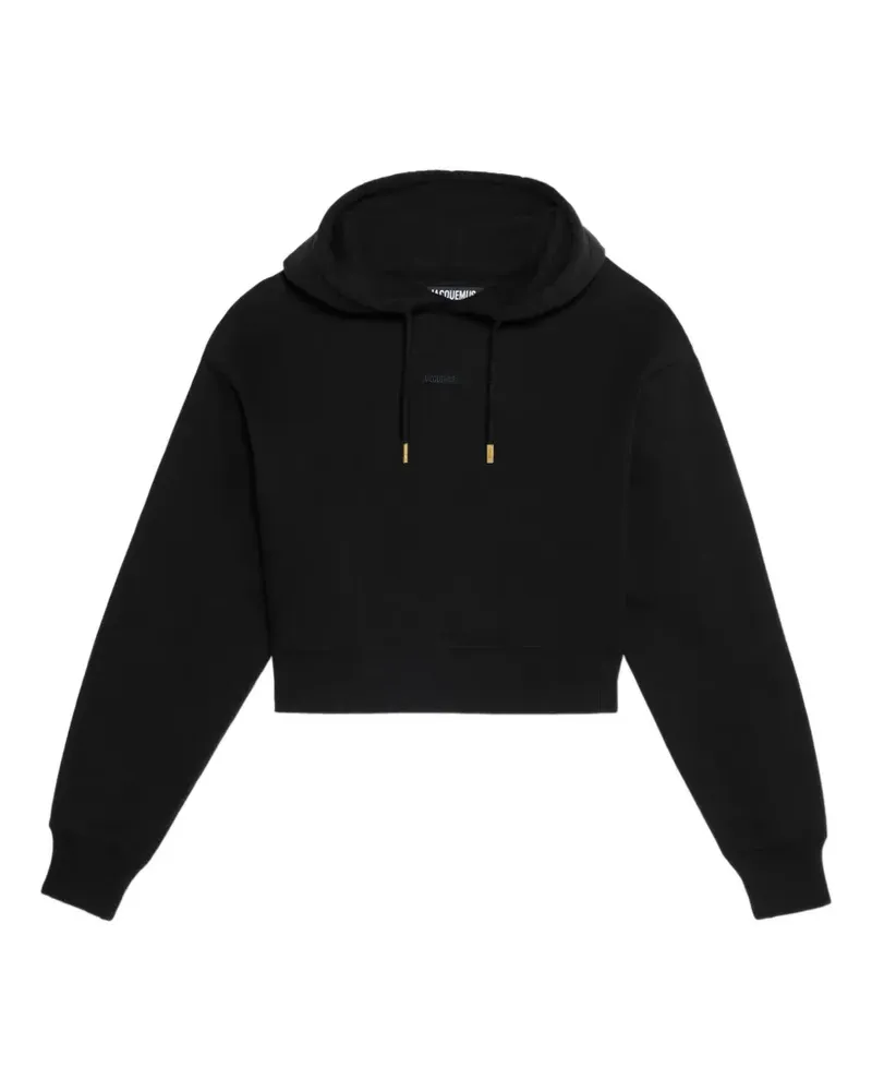 Jacquemus The Gros Grain Sweatshirt mit Kordelzug - Schwarz Schwarz
