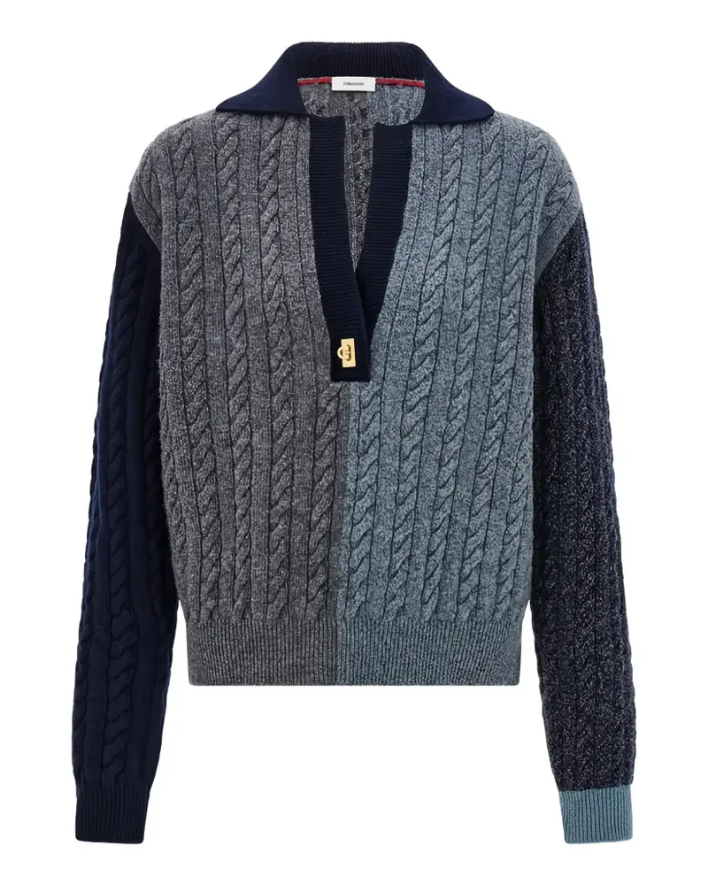 Ferragamo Zopfmuster mit Gancio-Detail - Grau Grau