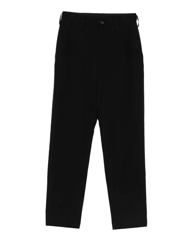 Yohji Yamamoto Hose mit Knöpfen - Schwarz Schwarz