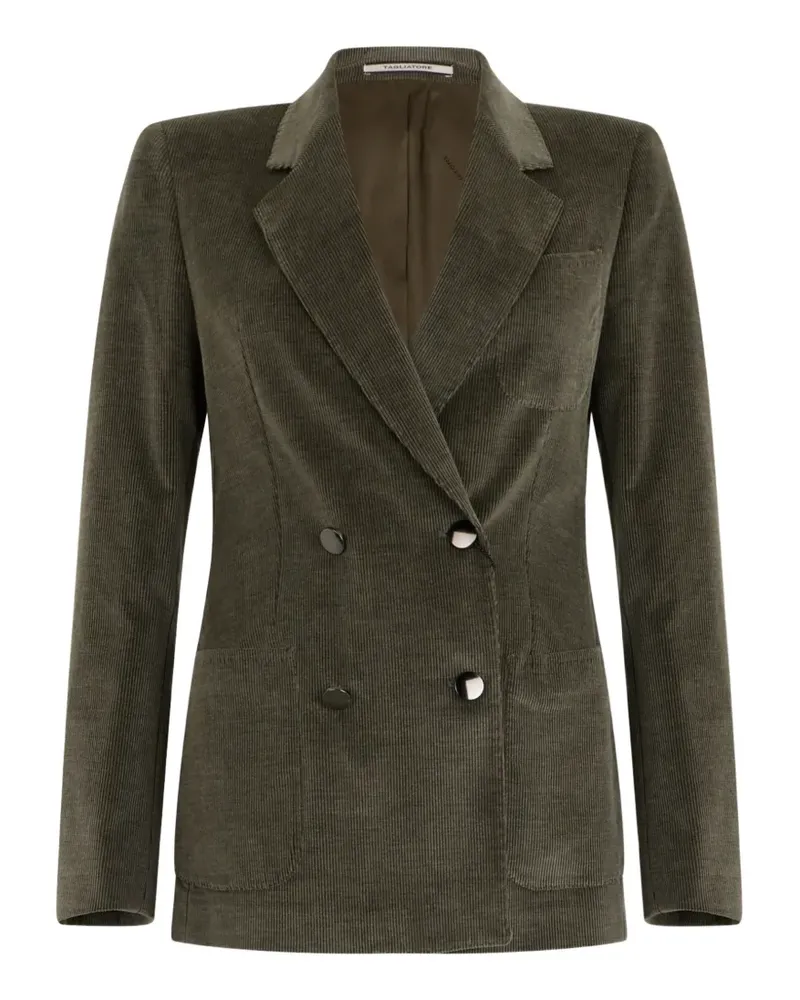 Tagliatore double-breasted corduroy blazer - Grün Grün