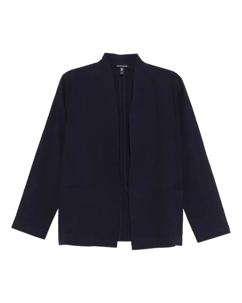 Eileen Fisher Jacke mit Stehkragen - Blau Blau