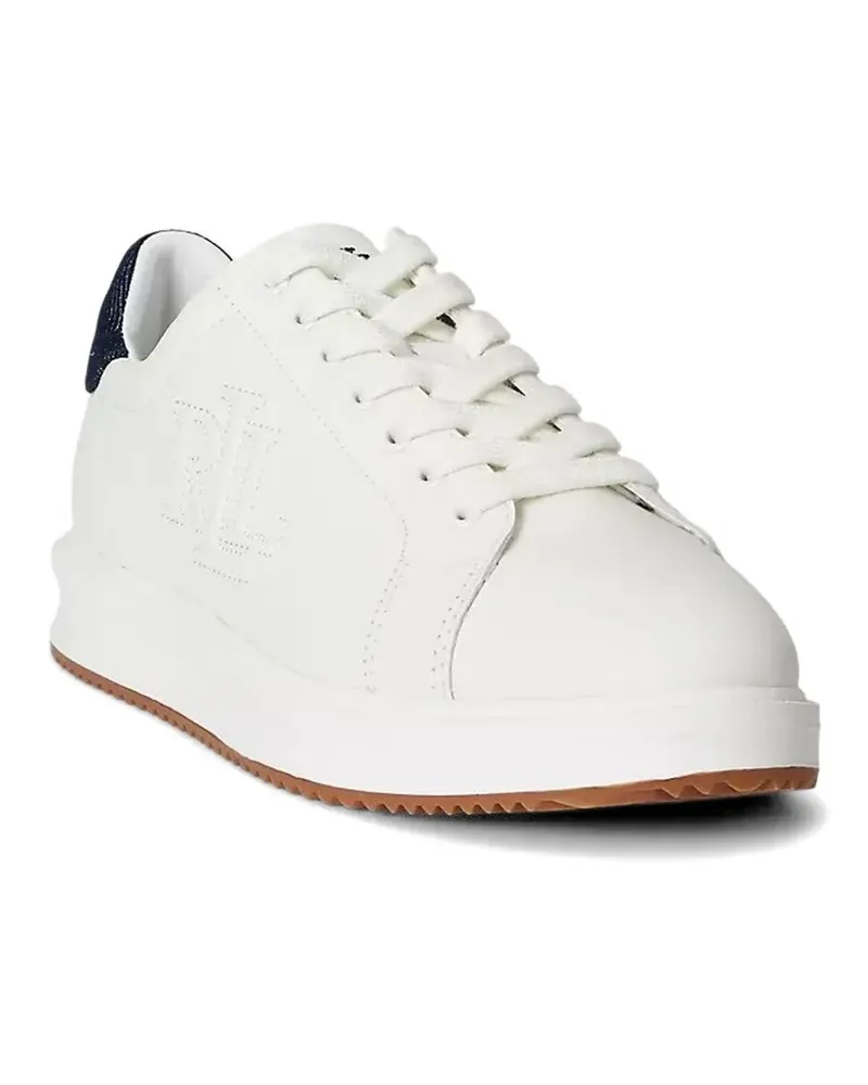 Ralph Lauren Sneakers mit Logo-Prägung - Weiß Weiß