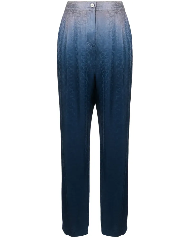 Raquel Allegra Hose mit Paisley-Print - Blau Blau