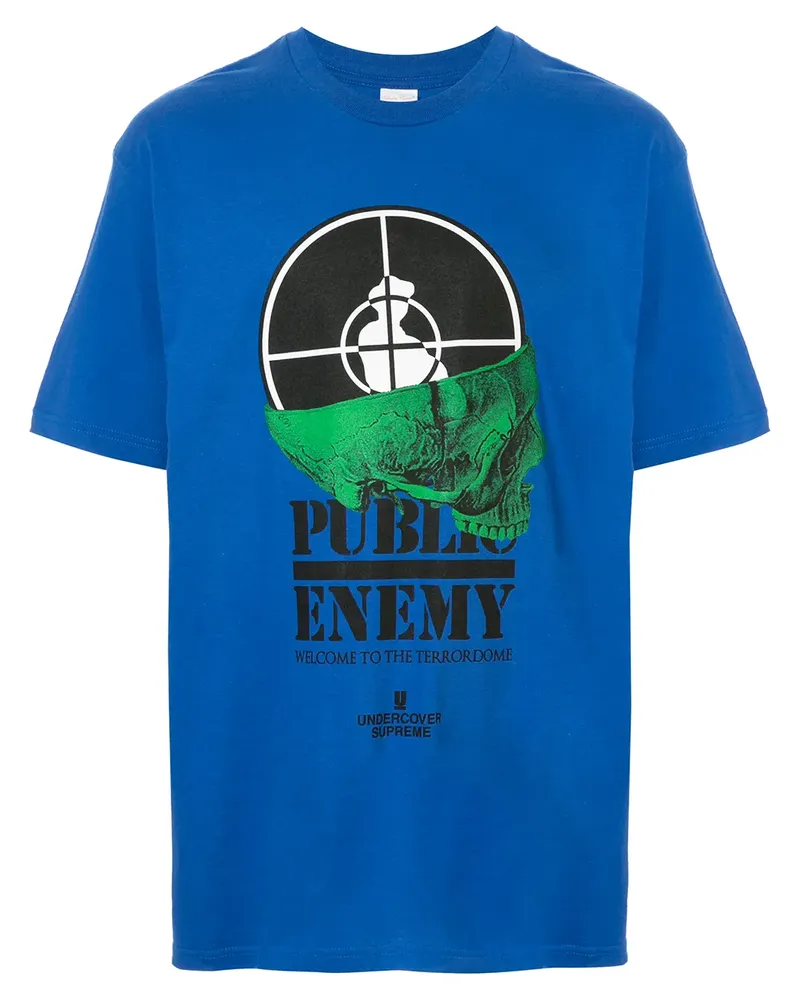 Supreme Being UDC Public Enemy Terrordome' T-Shirt - Blau Blau