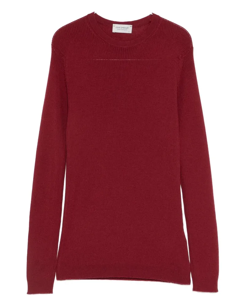 John Smedley ribbed sweater - Rot Rot