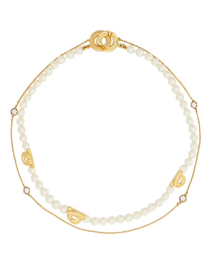 Ferragamo gancini pearl necklace - Gold Gold