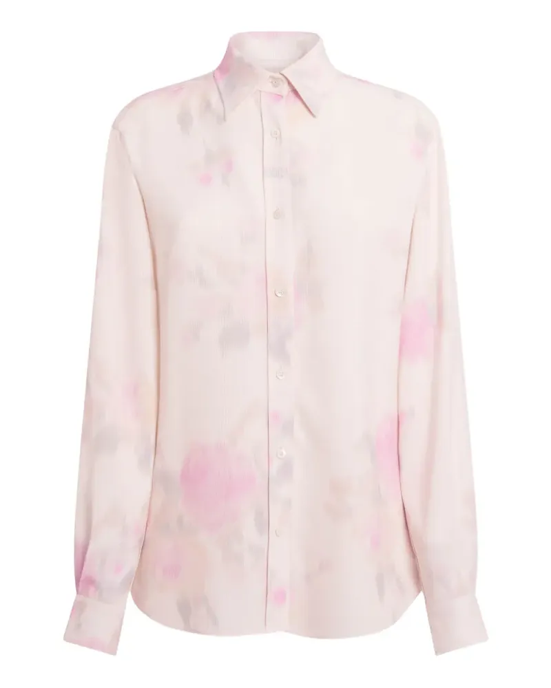 Moschino floral-print long-sleeve shirt - Rosa Rosa