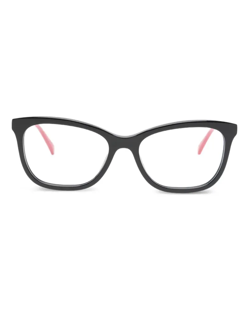 Gucci Brille mit eckigem Gestell - Schwarz Schwarz