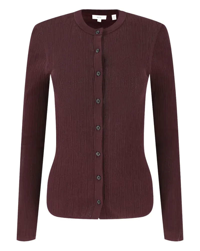 A.L.C. A C. Geknöpfter Cardigan mit Falten - Violett Violett