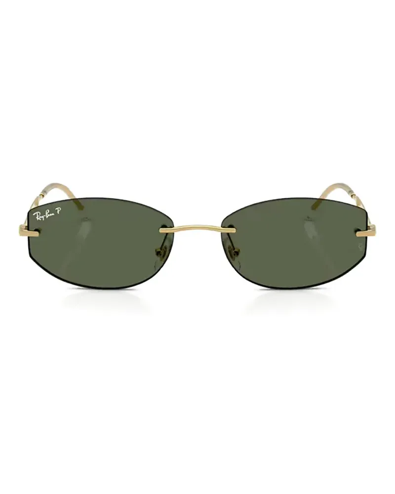 Ray Ban Sonnenbrille mit geometrischem Gestell - Gold Gold