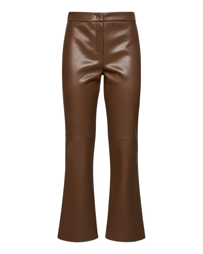 Max Mara Max Mara flared-bottom trousers - Braun Braun
