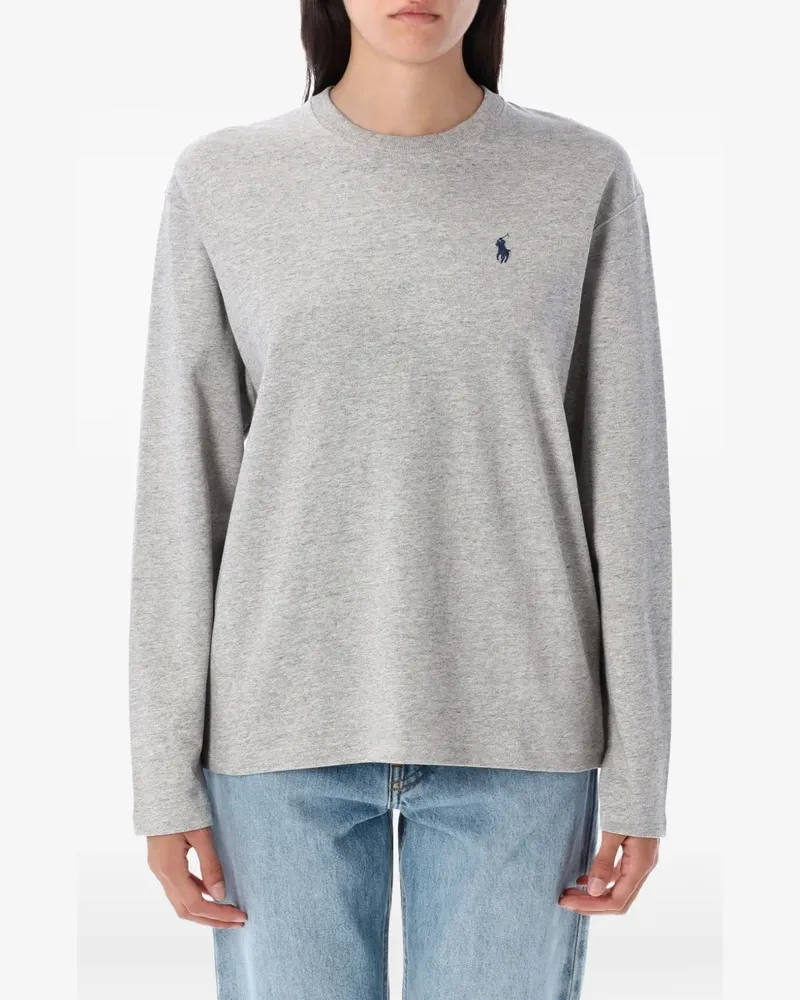 Ralph Lauren Klassisches Langarmshirt - Grau Grau