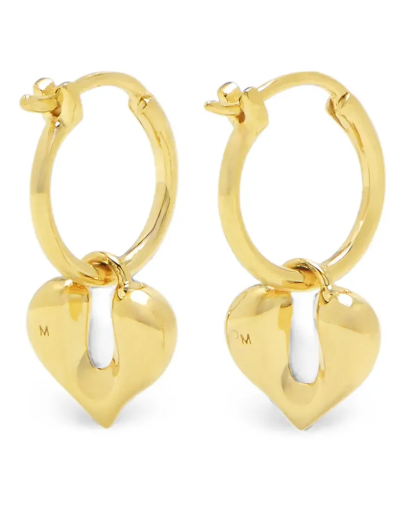 Missoma Molten Creolen mit Herzanhänger - Gold Gold