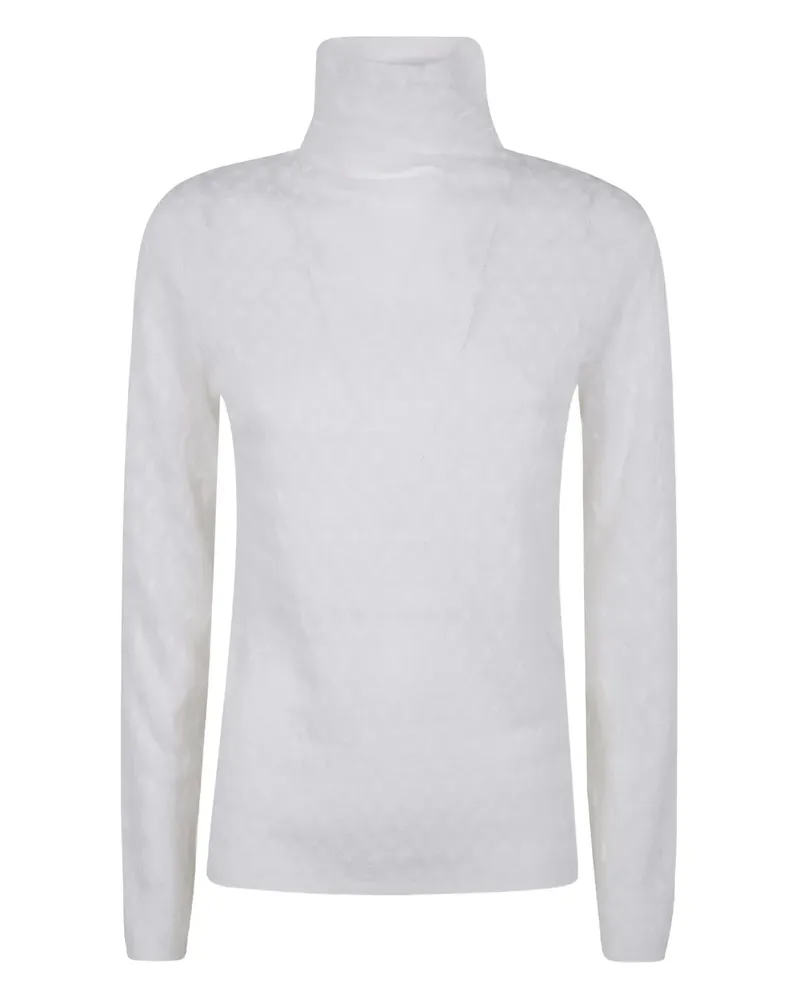 Seventy Pullover mit Rollkragen - Weiß Weiß