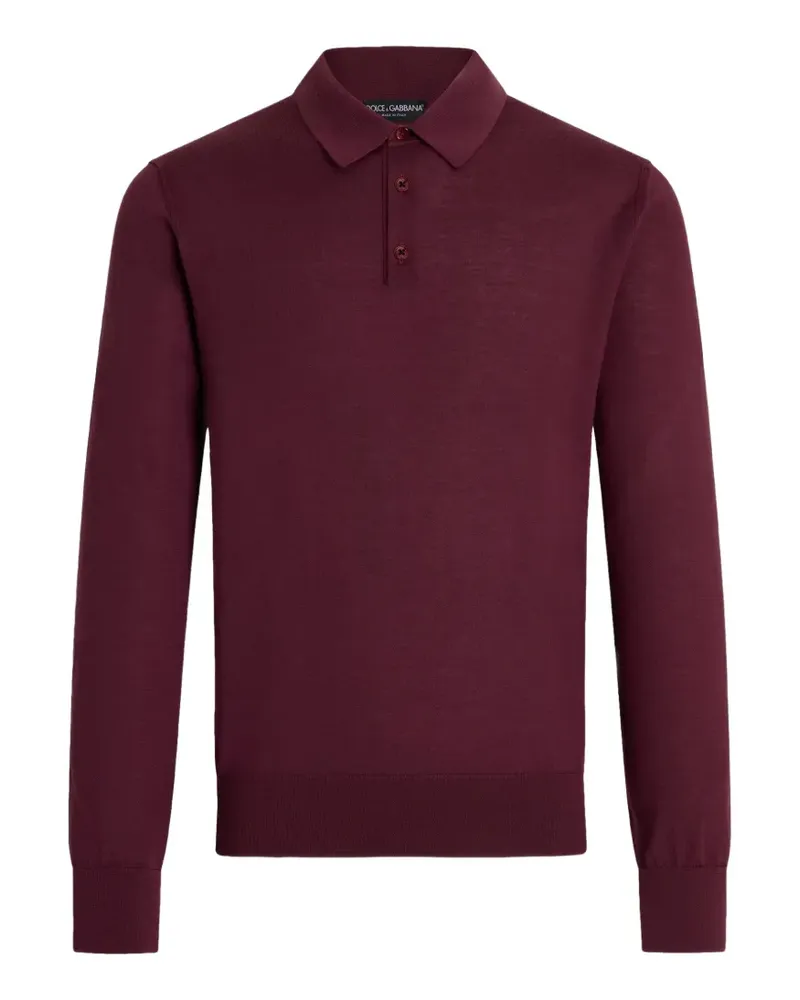 Dolce & Gabbana knit cashmere polo shirt - Rot Rot