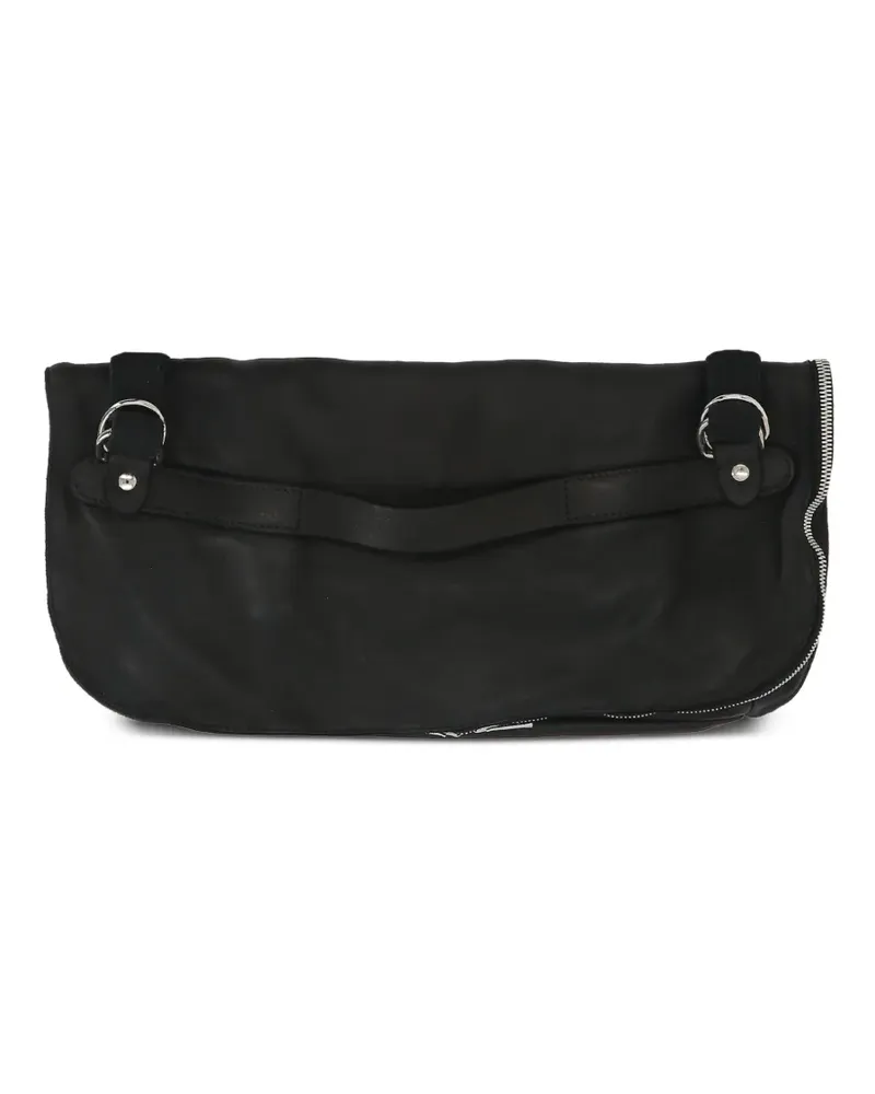 GUIDI leather shoulder bag - Schwarz Schwarz