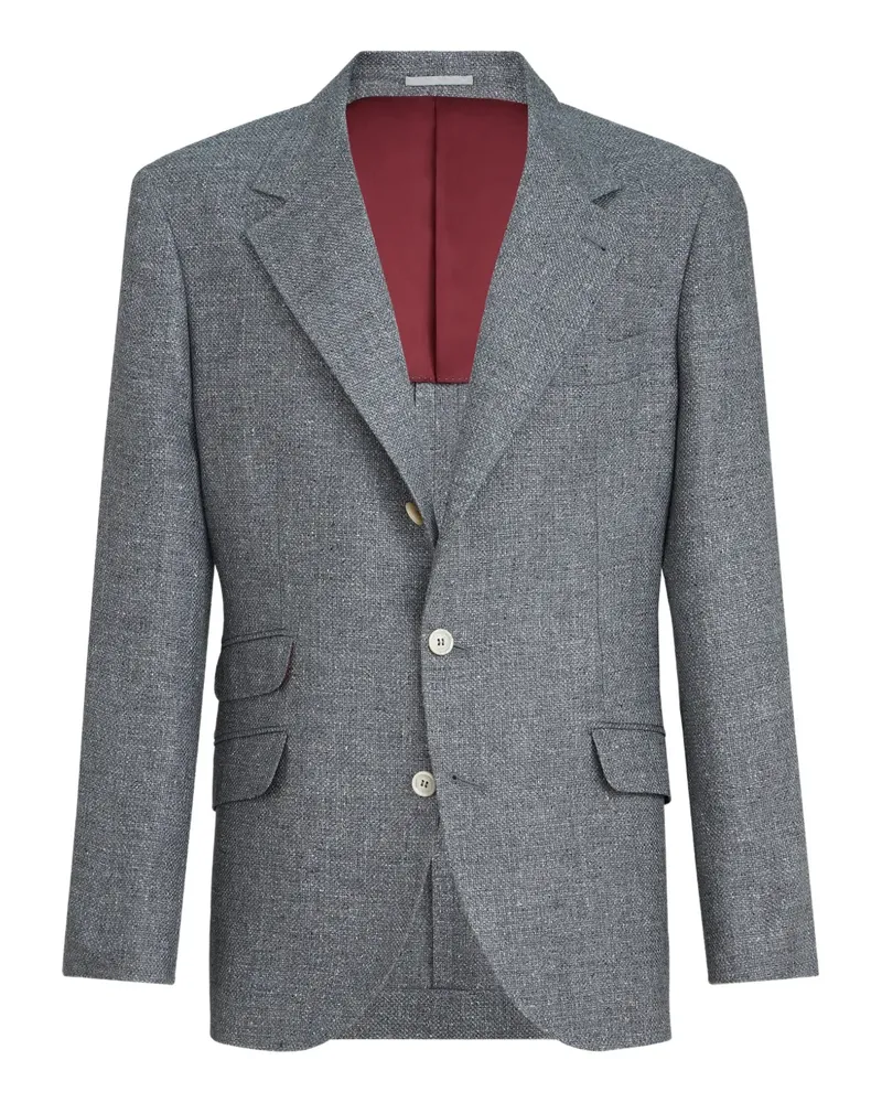 Brunello Cucinelli single-breasted blazer - Grau Grau
