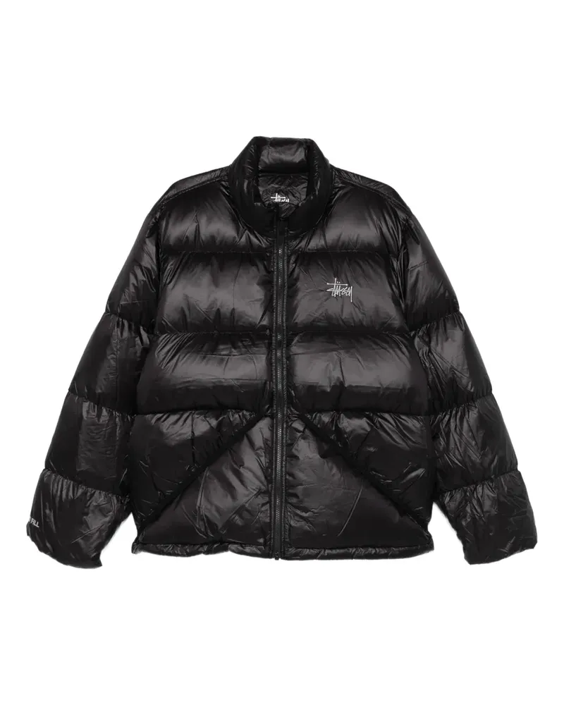 Stüssy Jacke mit Logo-Stickerei - Schwarz Schwarz