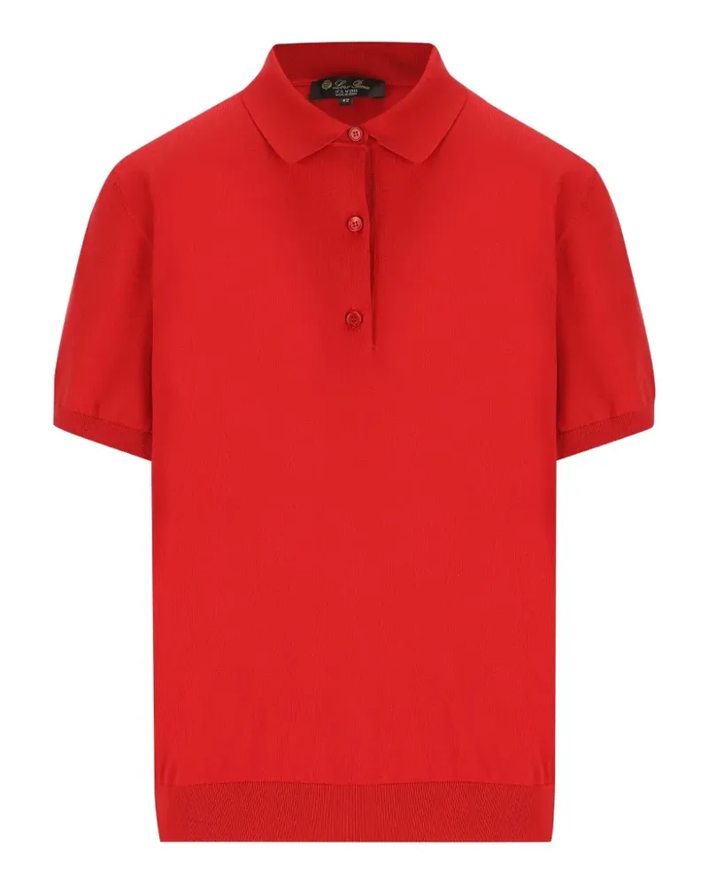 Loro Piana button polo shirt - Rot Rot