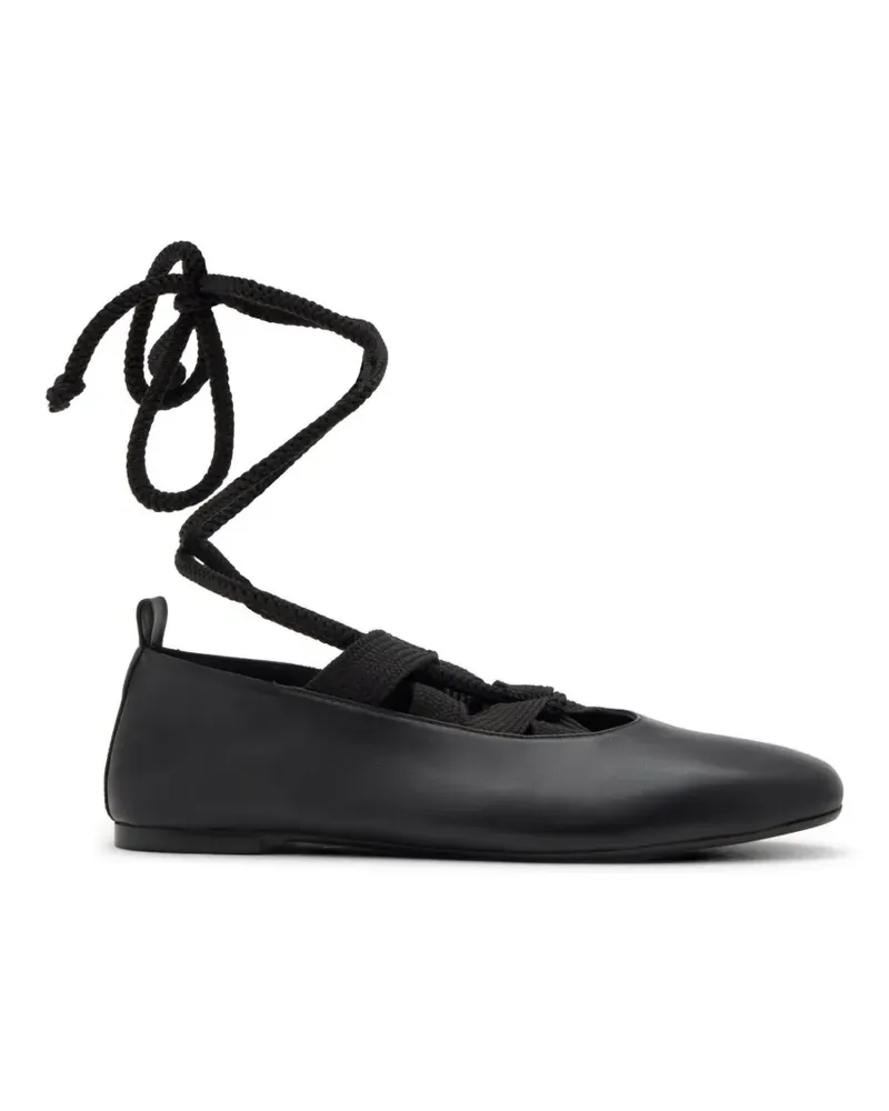 Castañer Havana lace-up ballet flats - Schwarz Schwarz