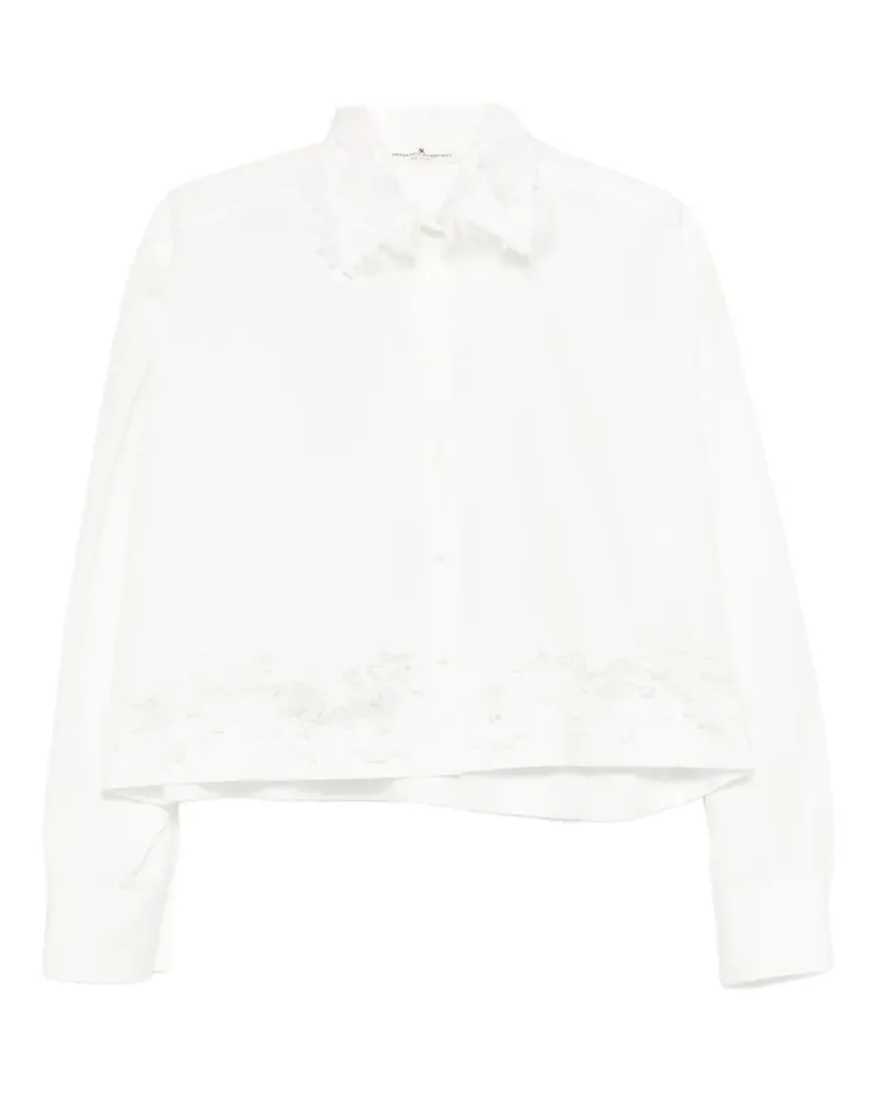 Ermanno Scervino lace-detail shirt - Weiß Weiß