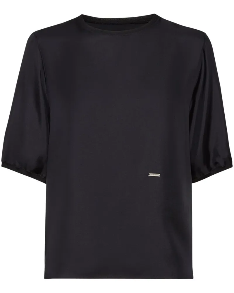 Dsquared2 T-Shirt mit Logo-Schild - Schwarz Schwarz