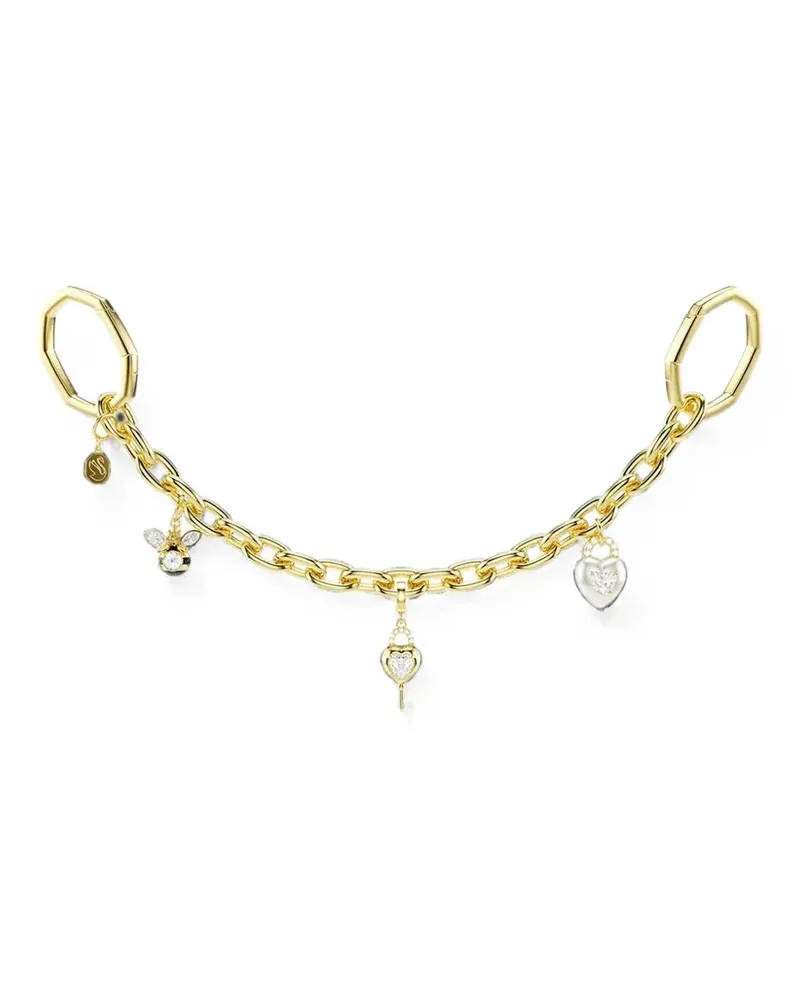 Swarovski Idyllia charm-embellished chain bag strap - Gold Gold