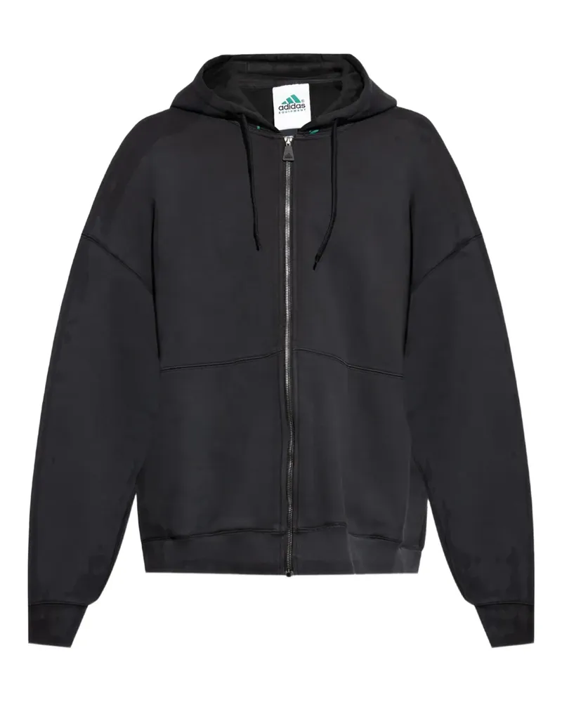 adidas Kapuzenjacke aus Fleece - Schwarz Schwarz