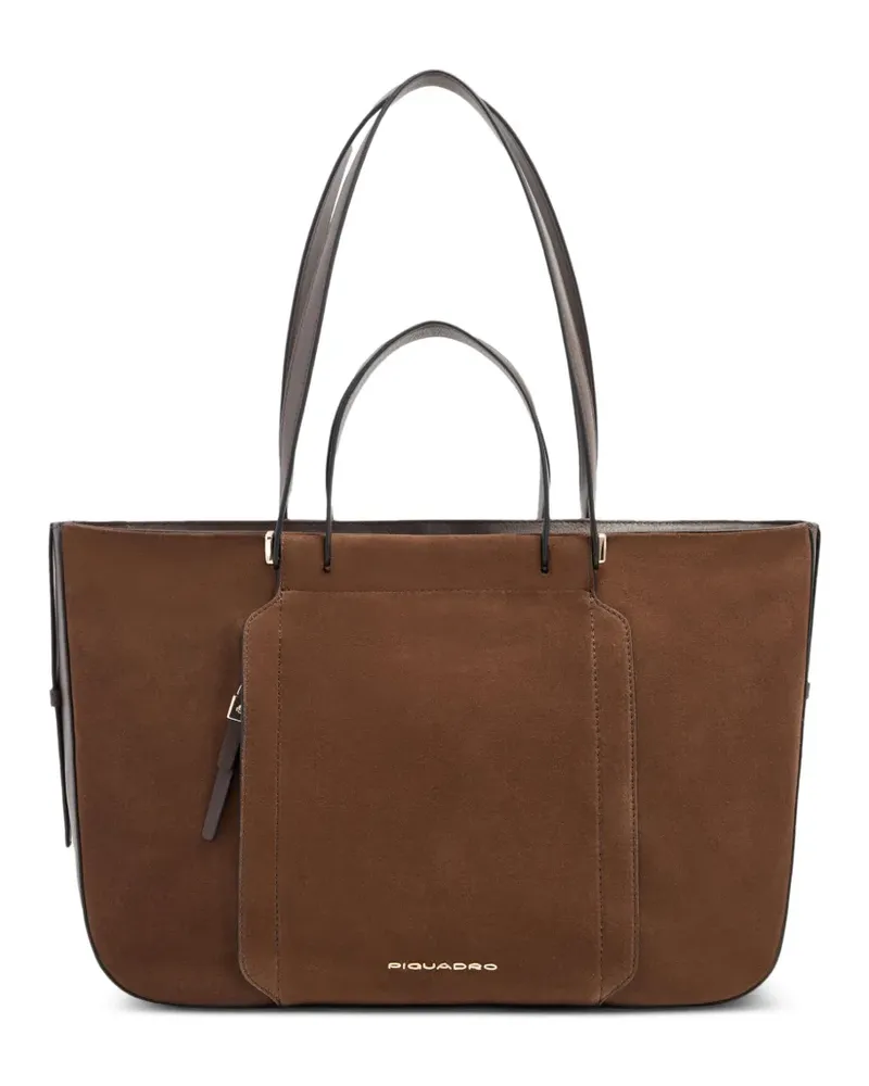 Piquadro Tote Bag mit Einsätzen - Braun Braun