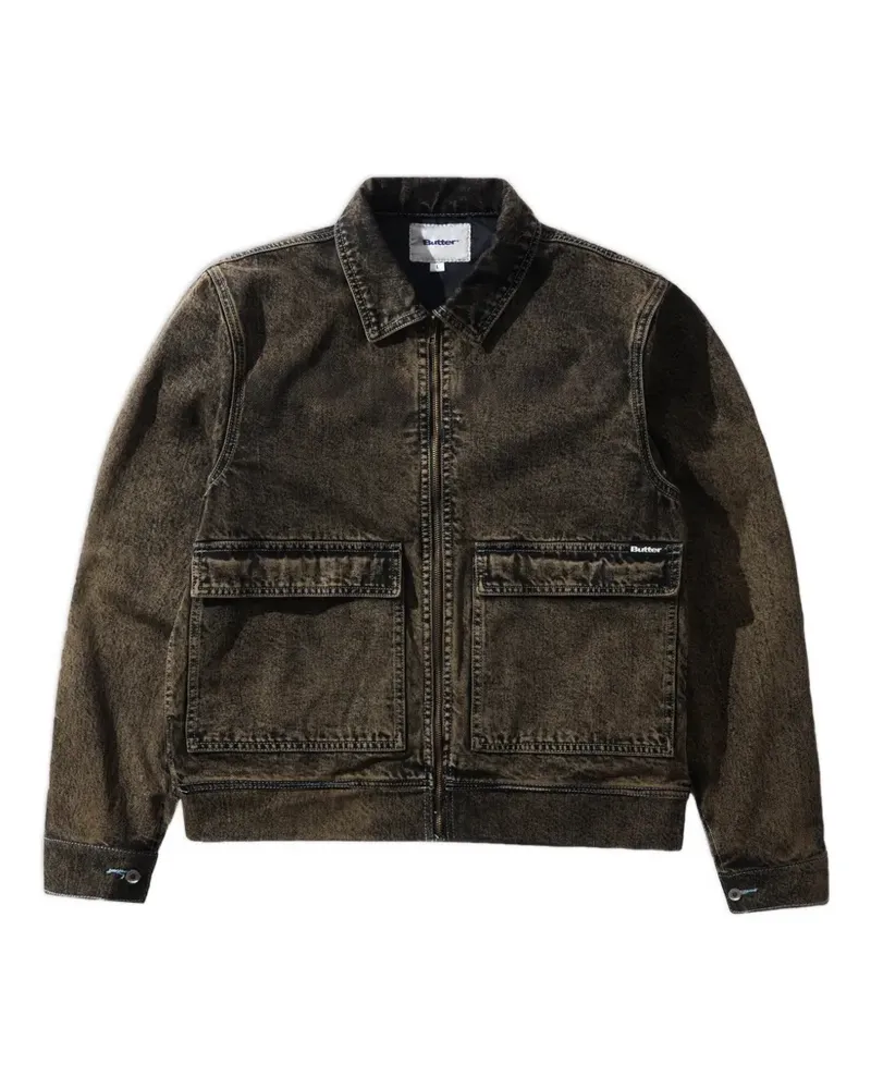 Butter Goods embroidered denim jacket - Braun Braun