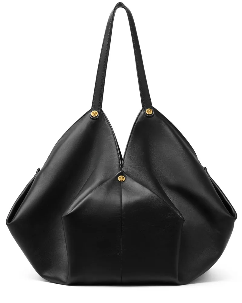Versace Große Protea Schultertasche - Schwarz Schwarz